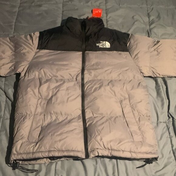 The North Face 1996 Retro Nuptse 700 Down Gray / Black Men’s XL Puffer Jacket - Picture 1 of 5